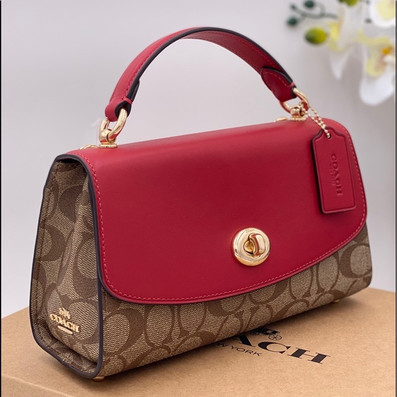 Coach Handbags - Coach Signature Tilly 23 Satchel Crossbody